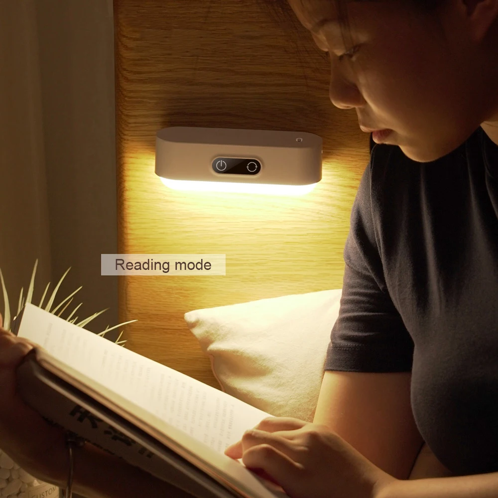 

LED Night Light Motion Sensor Rechargeable Magnetic Bedroom Wall Light Kitchen Cabinet Light Stepless Dimming 5 Color Home Decor