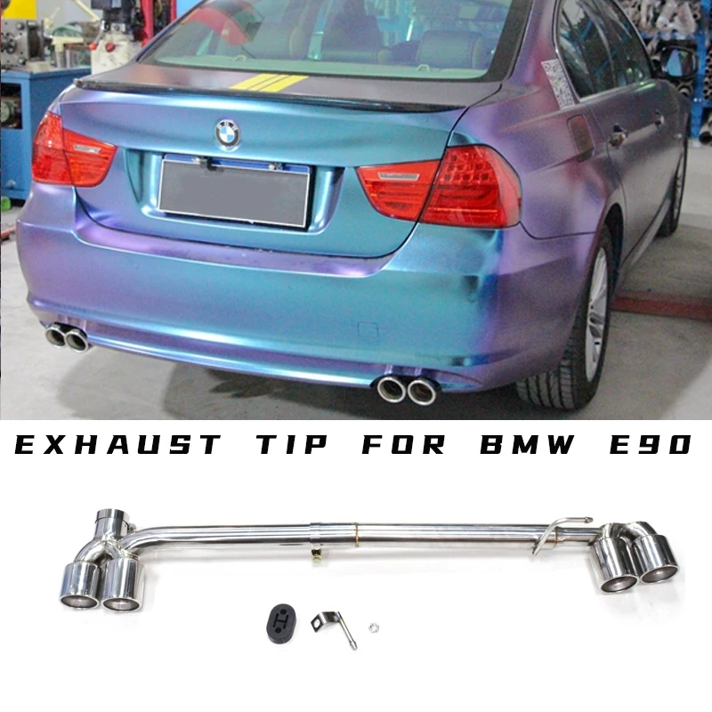 1 комплект Автомобильный наконечник выхлопной трубы для BMW E90 E92 318i 320i 325i