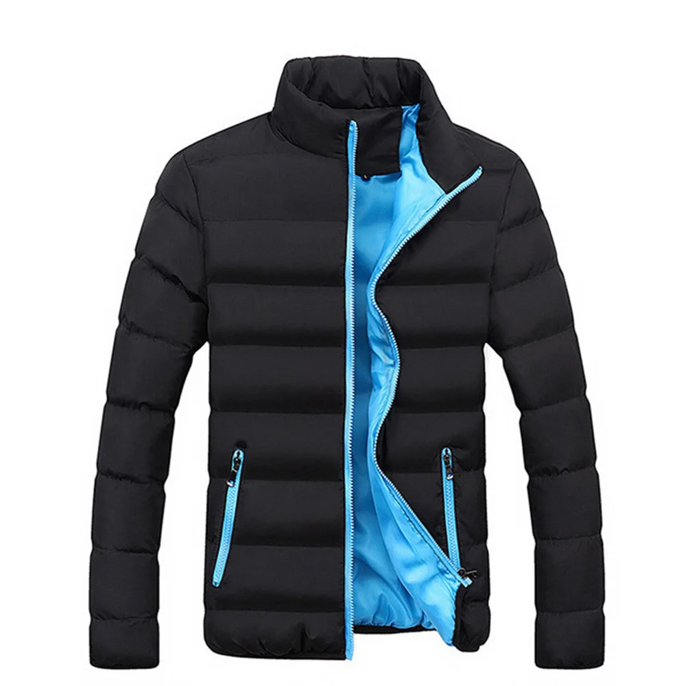 2022 men's jacket jacket in the foreign trade long trend of lengthening and thickening cotton warm coat