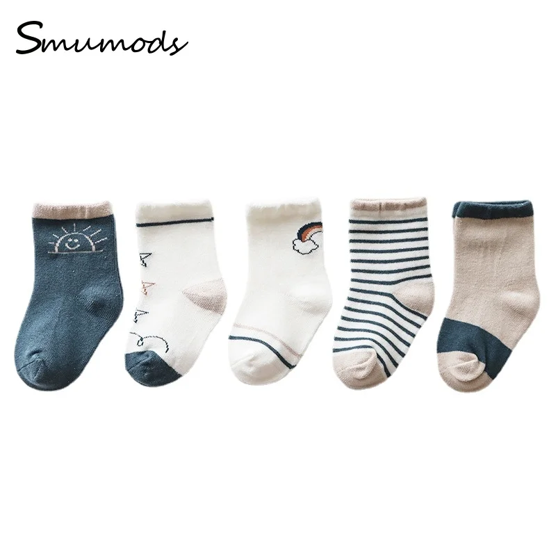 

5Pairs/lot Infant Baby Socks Cotton Newborn Boy Winter Autumn For Girls Toddler Boys AccessoriesWholesale