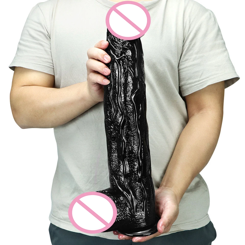 

42cm Huge Dildo Strap on Big Black Dick Adult Sex Toys Fisting BDSM Chastity Soft Large Penis Anal Plug Flesh Light Gay Slave