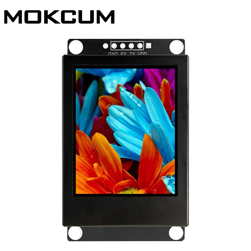 

TFT LCD Display Screen DC3.3V/5V UART 1.8in 65K 128*160 RGB Programmable White LED Ultra Wide Angle of View 12 O'clock