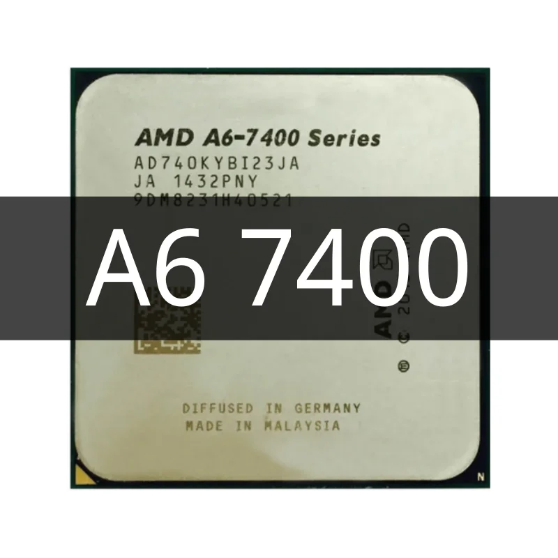 Двухъядерный процессор AMD A6-Series A6 7400 K 3 5G 65 Вт AD740KYBI23JA / AD740BYBI23JA разъем FM2 + |