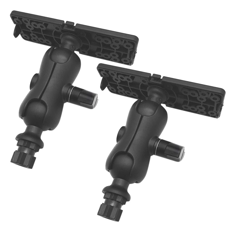 

2X Ball Mount With Fish Finder And Universal Mounting Plate Kayak Accessories,Inner Hexagon Base