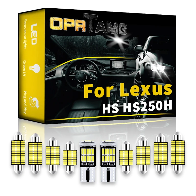 

OPRTAMG For Lexus HS HS250H 2004 2005 2006 2007 2008 2009-2022 Vehicle LED Interior Dome Trunk License Plate Light Car Lighting
