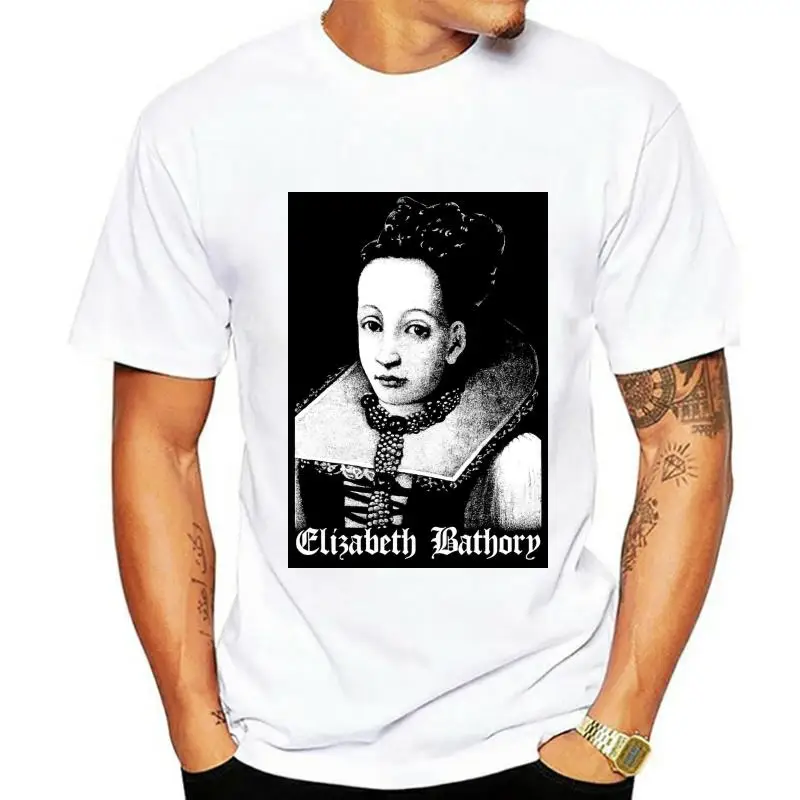 

Женская футболка с рисунком Элизабет Bathory Fright ночной фильм Готический металлический рокер
