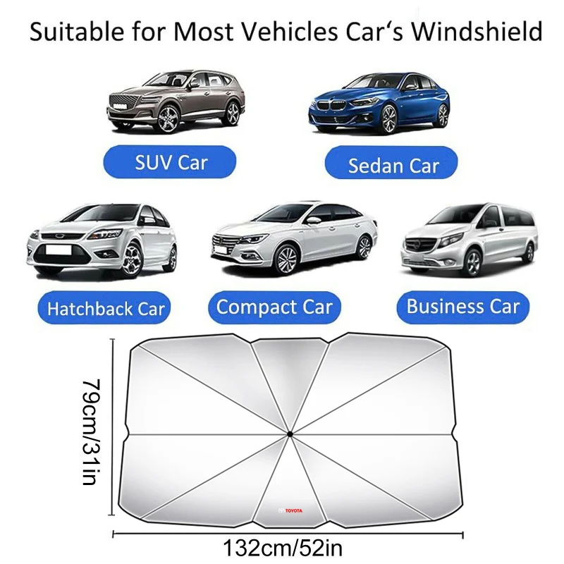 Автомобильный зонт выдвижной Теплоизоляционный на лобовое стекло для Toyota Corolla