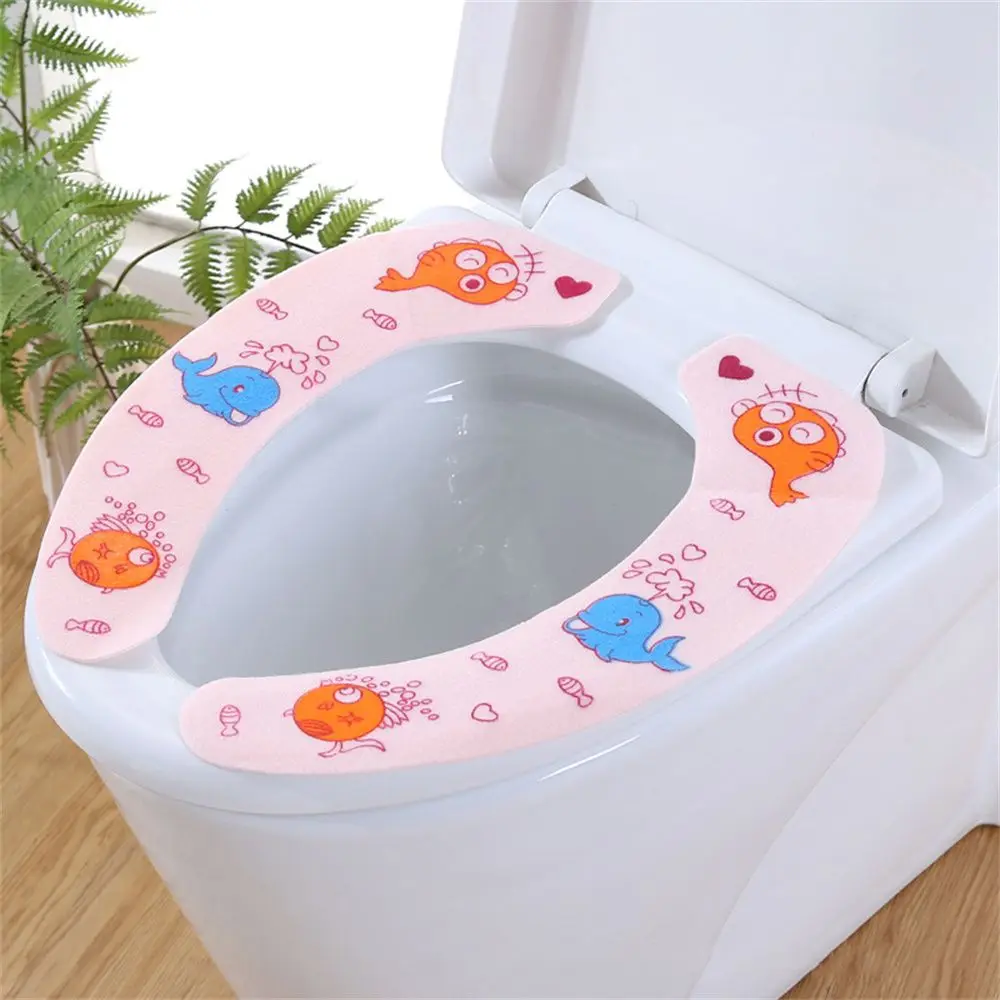New Portable Bathroom Toilet Seat Warmer Washable Cover Mat Soft Lid Pad  Cloth Close Stool | AliExpress
