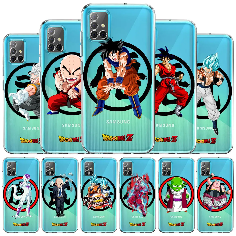 

Anime Dragon Ball Goku Case for Samsung Galaxy A52 A12 A32 A21s A51 A73 Clear Funda A72 A31 A50 A41 A11 CellPhone Soft TPU Cover