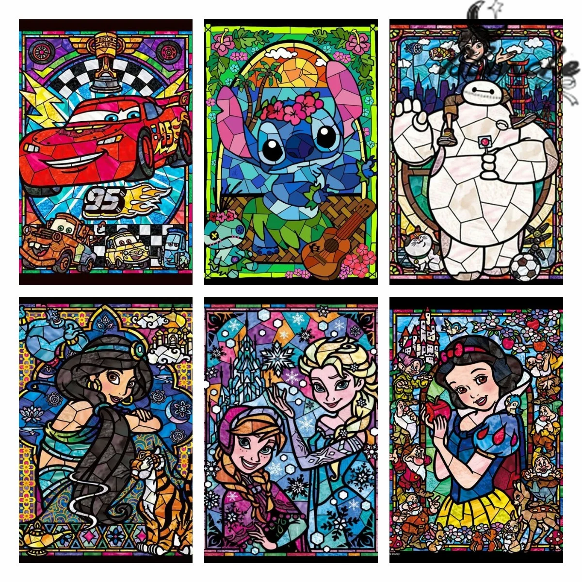 

Алмазная живопись «машинки Принцессы Диснея» Baymax, красочные изображения, вышивка крестиком, полная мозаика Стразы для комнаты, домашний де...