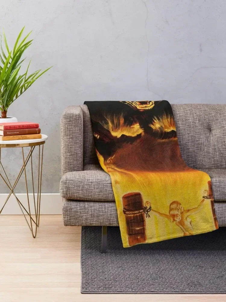 Винтажный кинопостер King Kong плед-одеяло утяжеленная Тепловая декоративная