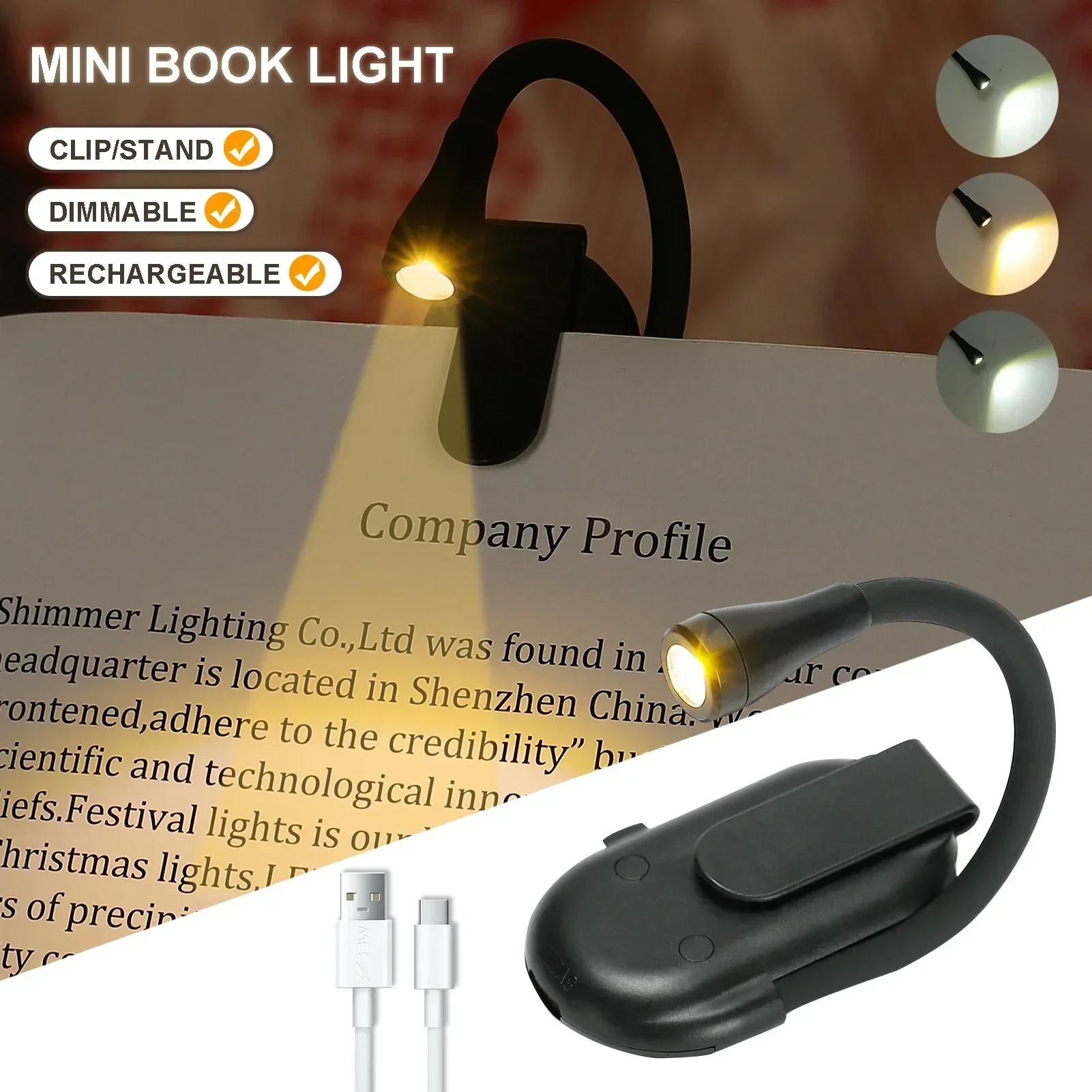 

Портативная USB лампа XIWANGFIRE для чтения