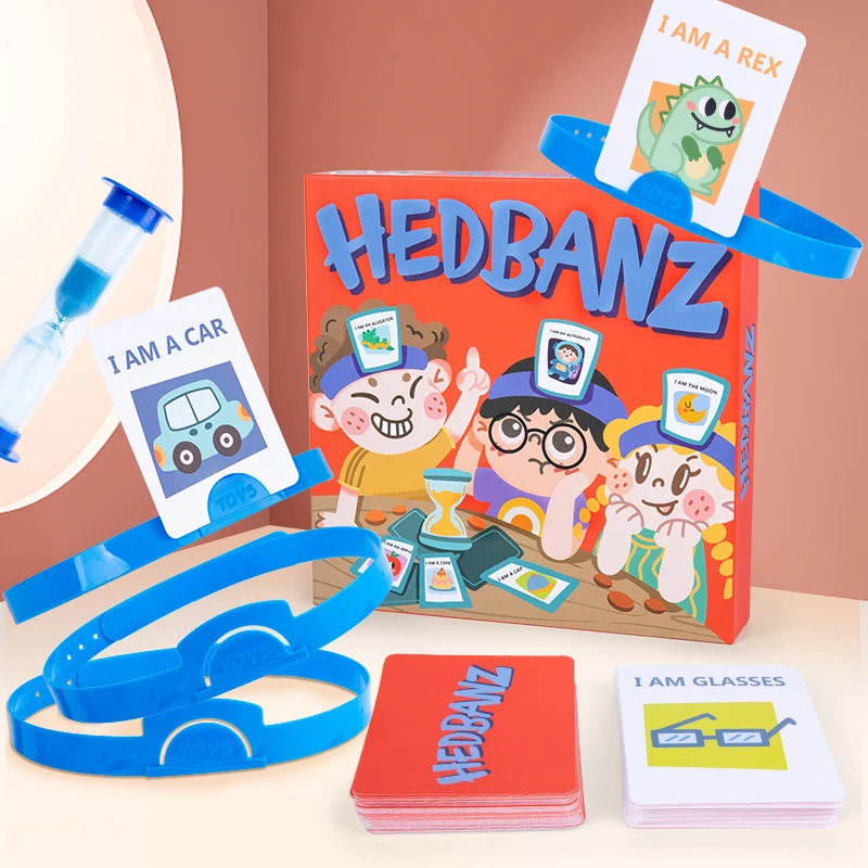 

What Am I Children's Homeschool Supplies Educational Party HEDBANZ GAME118pcs Cards Rich Cognitive In English Learning Kids Toy