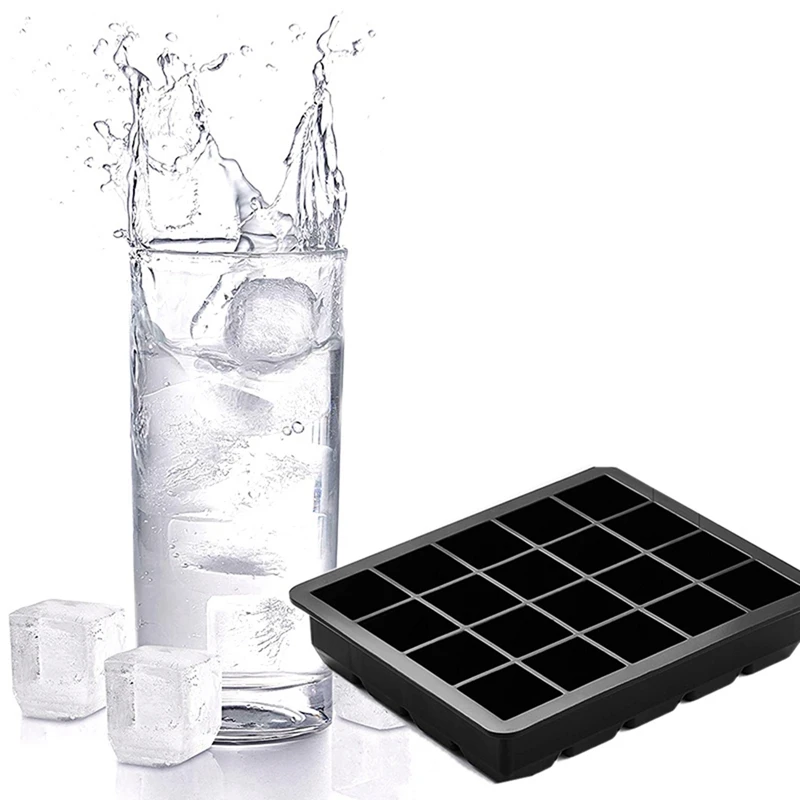

Hot Sale 2X Silicone Ice Cube Trays 1Inch Ice Tray Small Cube, 40 Cavities Square Ice Cube Mold For Chilling Cocktail Making Ice