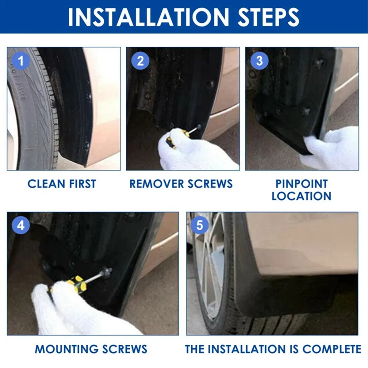 4 шт. брызговики для Multivan Carvelle 2008-2020