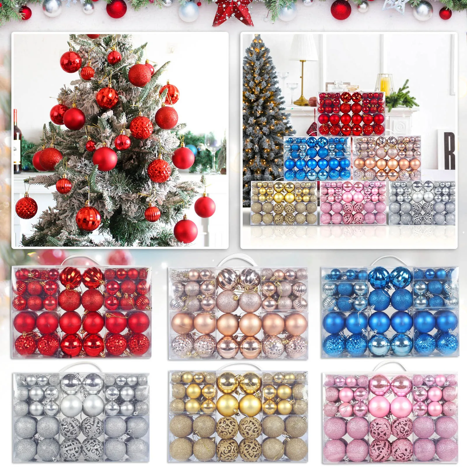 

Рождественские украшения в виде шаров, рождественские украшения, украшения для рождественской елки, шары для праздника, вечеринки, Рождест...