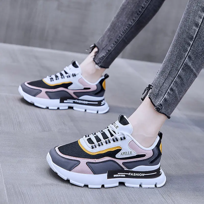 

Sports Shoes for Women 2022 Gym Autumn Spring Casual Tennis Thick Bottom Sneaker Chunky Women's Basketball Shoe Fashion Running