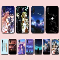 bandai sword art online sao anime phone case for xiaomi mi 5 6 8 9 10 lite pro se mix 2s 3 f1 max2 3