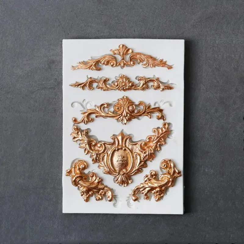 Силиконовая Форма Для Выпечки В Европейском Стиле С Декоративными Узорами Торта