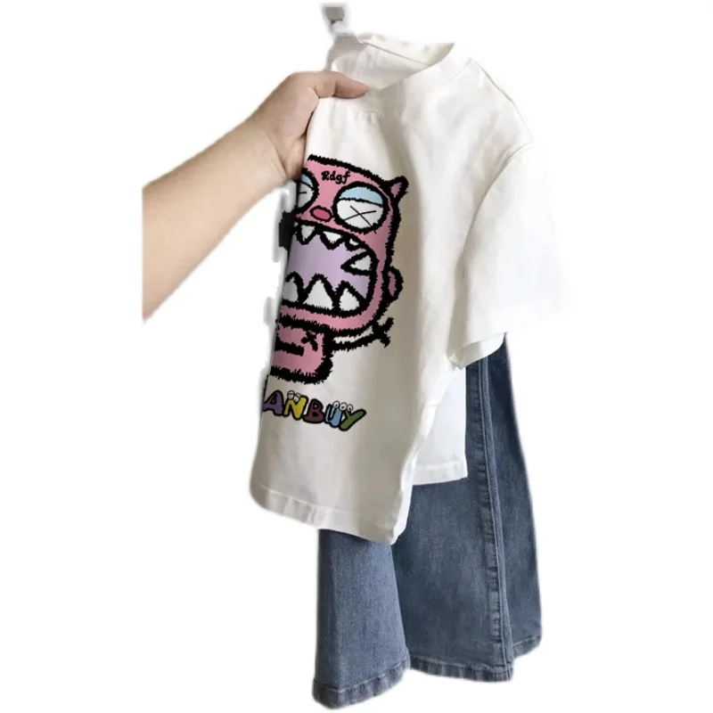 ZDM размера плюс 50 00 кг маленькая футболка с коротким рукавом женская уникальная