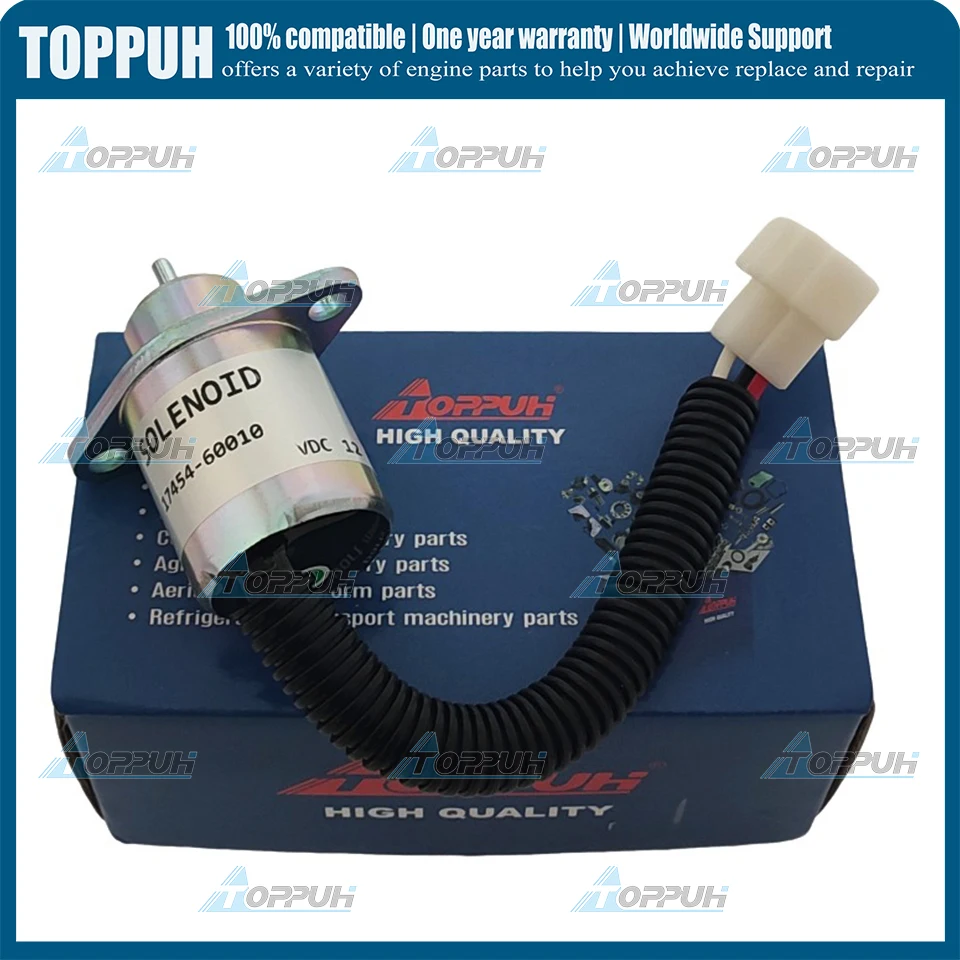 17454-60010 Соленоид отключения подачи топлива для Kubota Yanmar Synchro Start SA4569T 12 В SA-4569-T