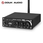 Усилитель мощности Douk audio, Bluetooth 5,0, 2,0 каналов, сабвуфер, усилитель, Настраиваемые высокие басы, USB музыкальный плеер без потерь, 320 Вт