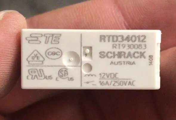 Новое реле RT334024 RTD34005F RTD34012 RTS3L012 RTS3L024 RT33L024 RTS3T048 RTH34012WG (115F-1A-6P-24V/5V/12V-16A) 6 контактов |