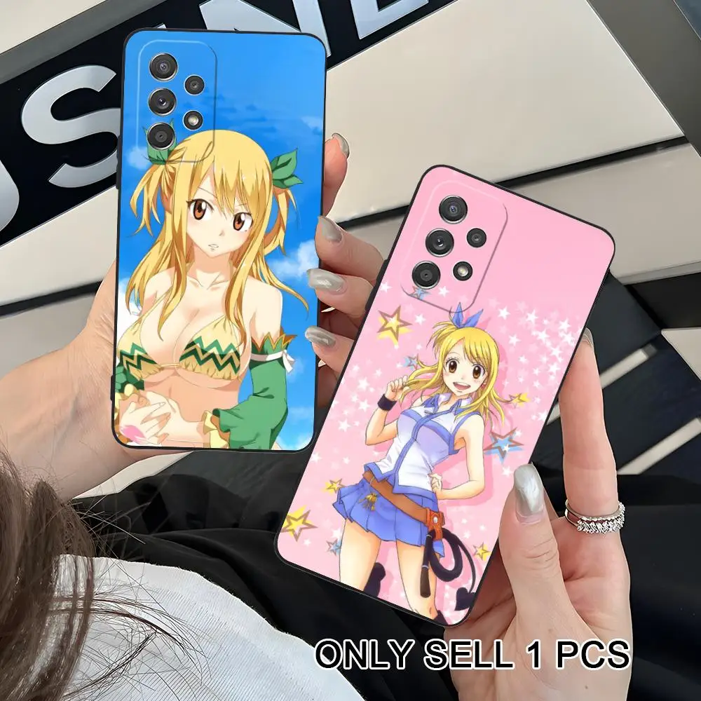 Фото Чехол для телефона Fairy Tail Lucy для Samsung Galaxy A57 56 55 54 53 52 51 37 36 35 34 33 32 31 5G, мягкий противоударный чехол из ТПУ №3