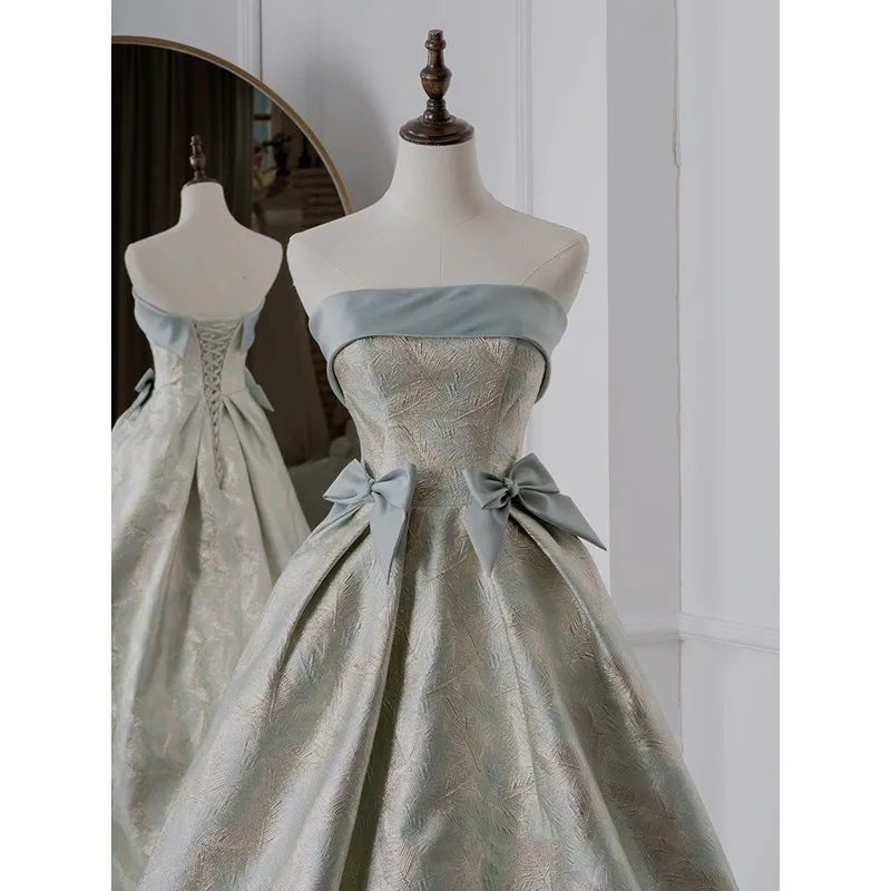 Трикотажное платье Heben с эффектом ветра роскошное для выступления на банкете