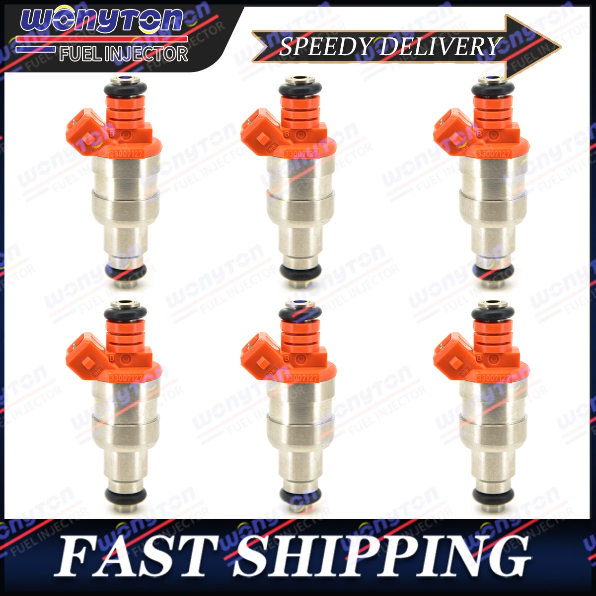 

6 топливных форсунок 53030343 АБ 33007127 Для Wrangler Cherokee YJ 1987-1998 I6 4.0L