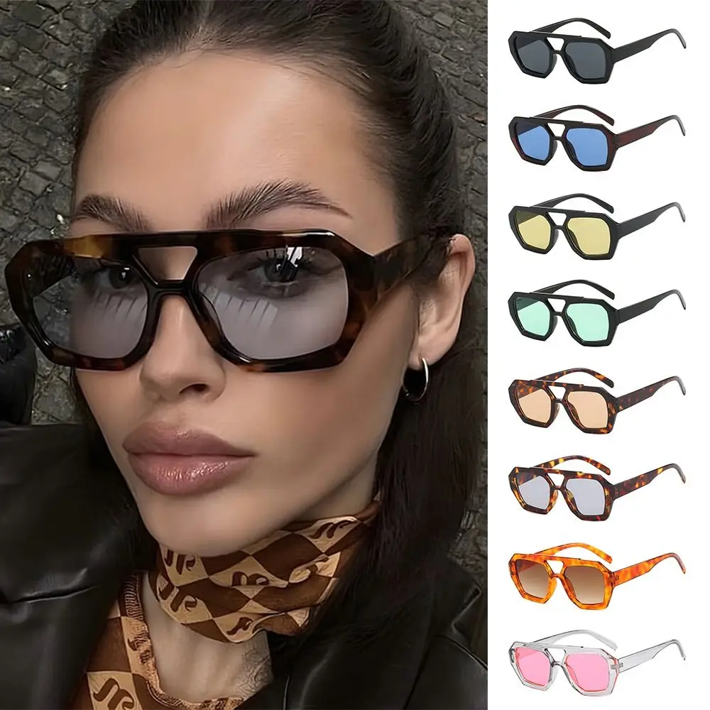 Шестиугольные солнцезащитные очки для вождения квадратные с защитой UV400 и