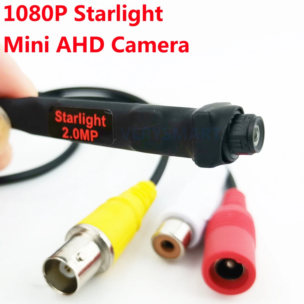 Мини камера видеонаблюдения Starlight с широкоугольным объективом 140 градусов, 2 МП, микро мини AHD камера безопасности для системы AHD-камер 1080P HD