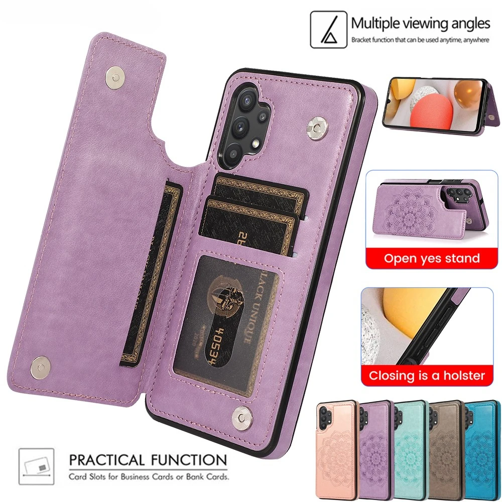 

Wallet Leather Case For Samsung Galaxy A72 A52 A32 A22 A12 A71 A51 A11 A50 A70 A40 A20 A10 E A21 S A82 A90 A81 A91 Phone Cover