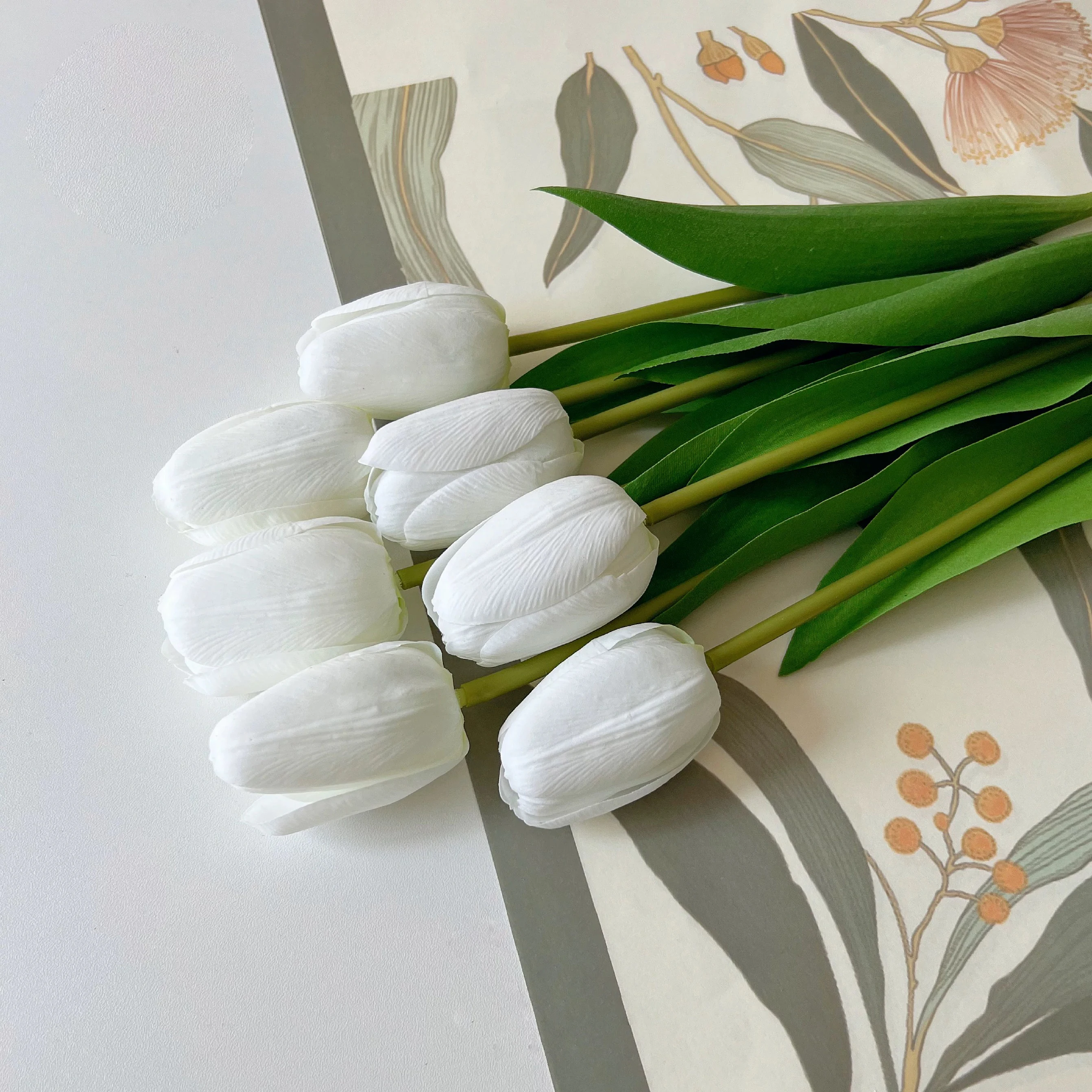 

Искусственные розовые тюльпаны 7 шт