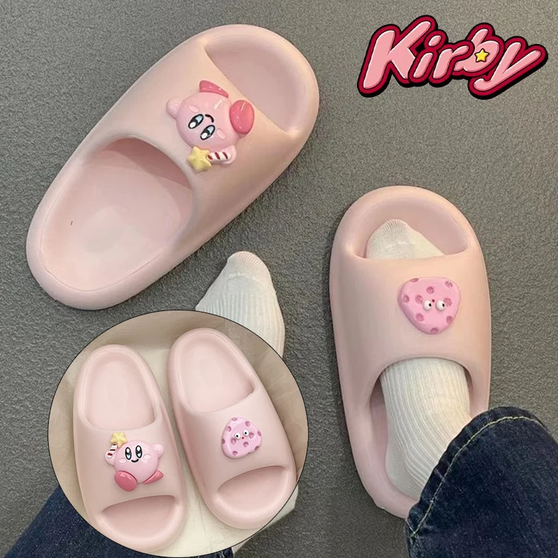 Крутые женские шлепанцы Kirby Ummer мягкие сандалии с мультяшным рисунком Пляжная
