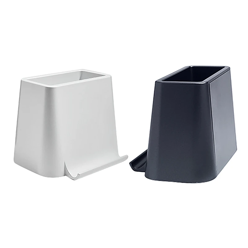 

D92 Pen Holder Storage Bracket with Mobile Phone/Tablet Holder Concealed Retractable Trapezoidal Design Pen Holder