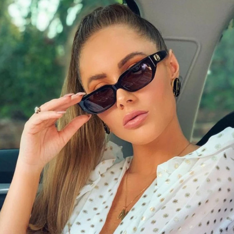 

2022 Vintage Sexy Lady Square Sunglasses Women Luxury Brand Designer Travel Hip Hop Small Frame Sun Glasses for Female UV400