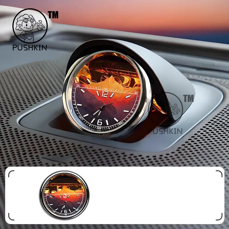 

Для AITO M9 2025 2026 автомобильные часы с центральным управлением, розетка для кондиционера, кварцевые часы, аксессуары для интерьера