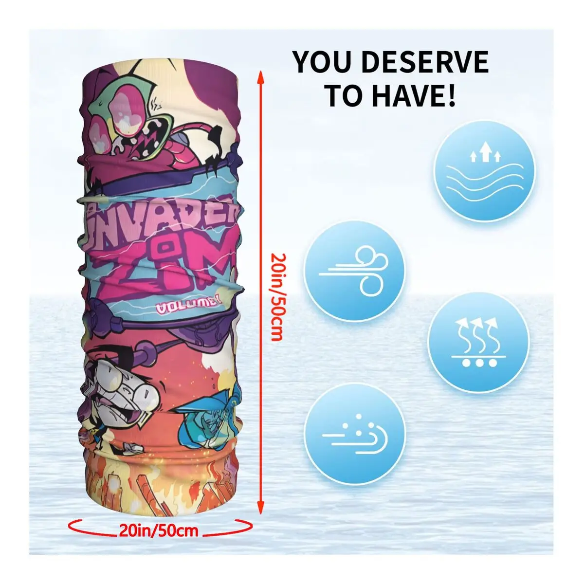 ZIM повязка на голову &quotАниме&quot шейный велосипедный шарф-труба бандана все