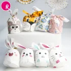 Fanlus 10 шт.лот новый милый пакет с кроличьими ушками печенье пластиковый подарочный пакет для конфет и десертов для украшения вечевечерние