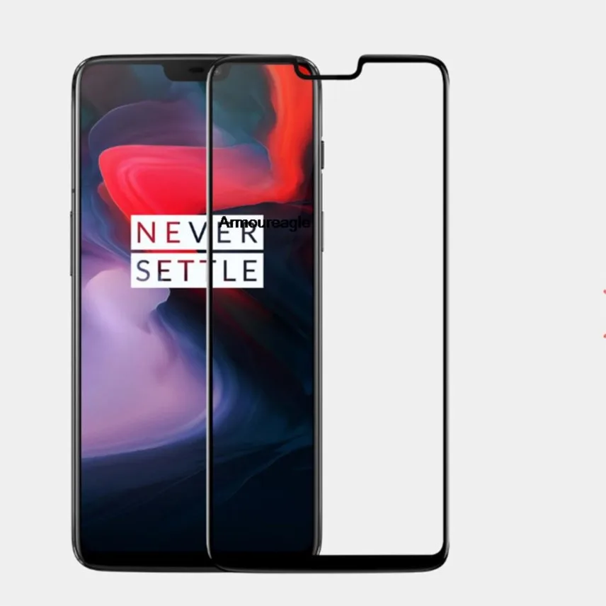 

tempered glass safety guard on for oneplus 6 3d full cover protective glas screen protector for one plus 6 shield