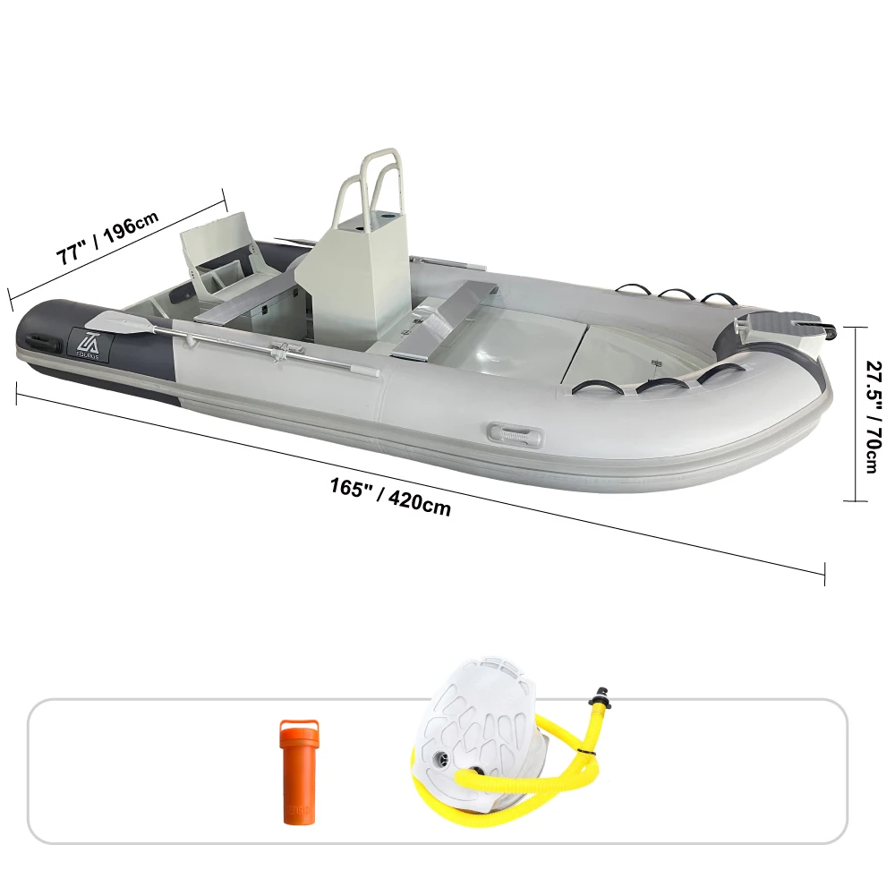 С фабрики Skiff Marine Accessory Small Fishing TOURUS для продажи Алюминиевая ребристая лодка