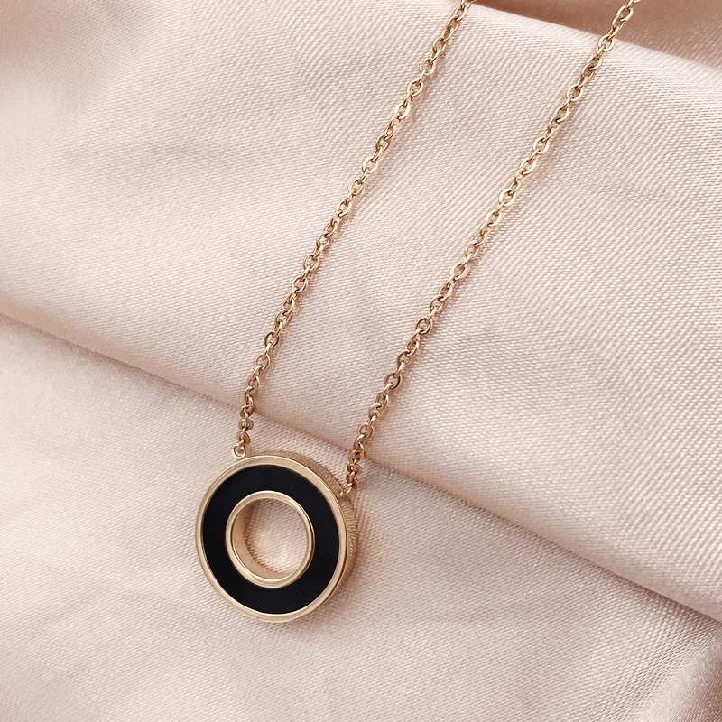 Винтажное круглое ожерелье с подвеской в виде белой ракушки из хирургической