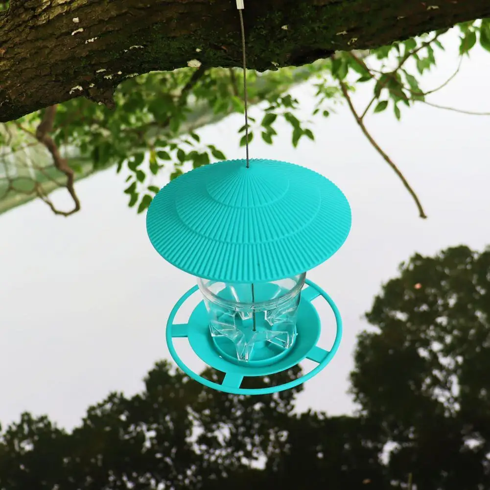 

Anti-wear 3 Colors Creative House Shape Bird Food Container for Gifts