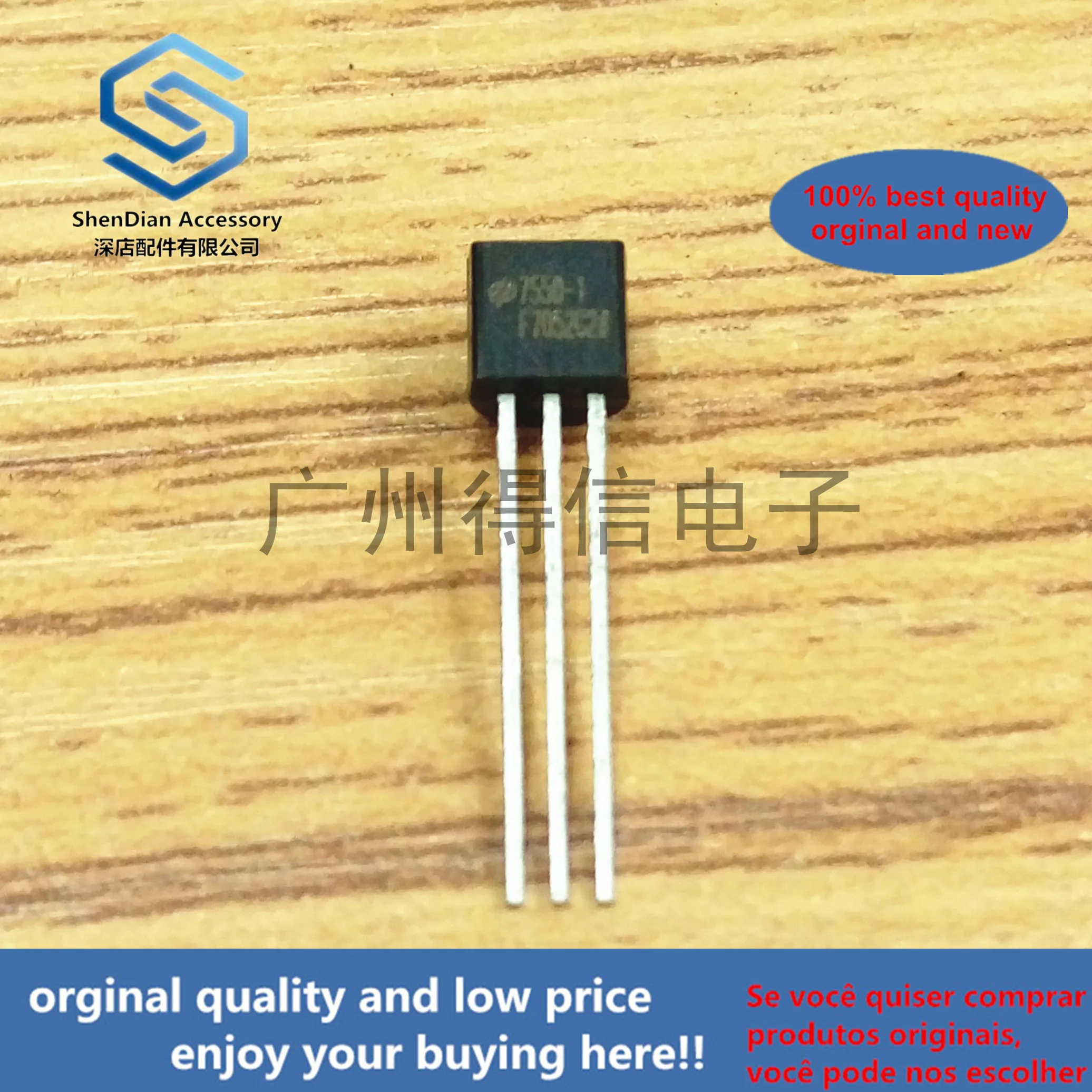 

10pcs 100% orginal new HT7550-1 HT7550 7550 5V 100mA Voltage Regulator TO-92 real photo