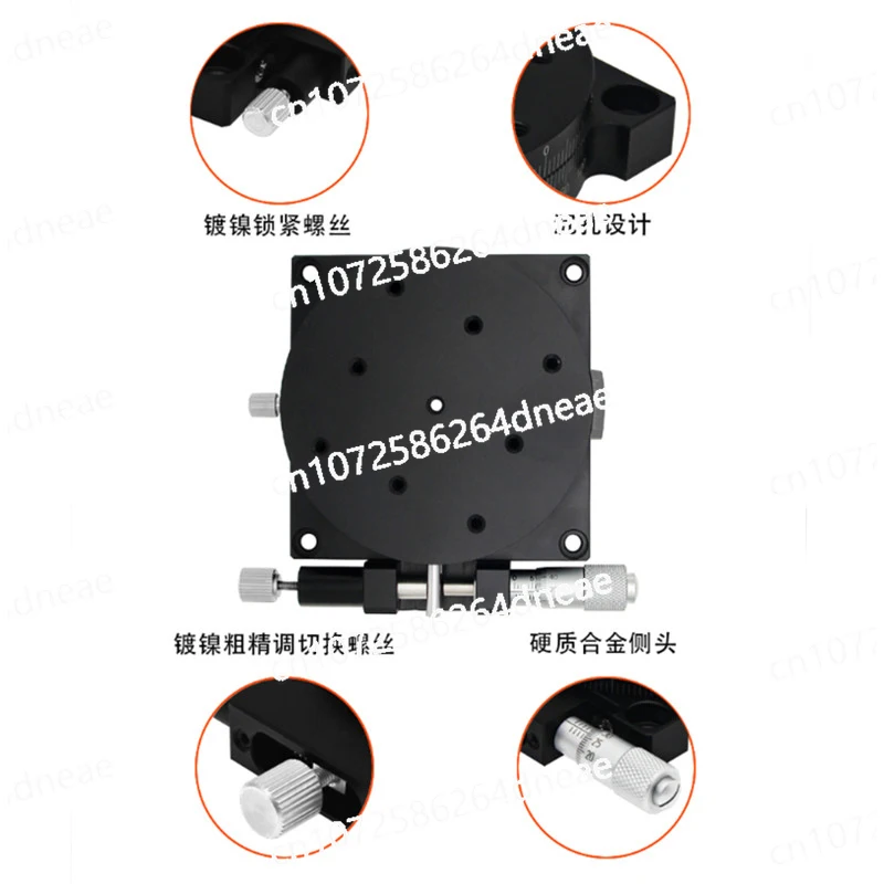 Ось R 90 мм 3 6 дюйма ручной поворотный микрометр с раздвижным столом на 360 градусов