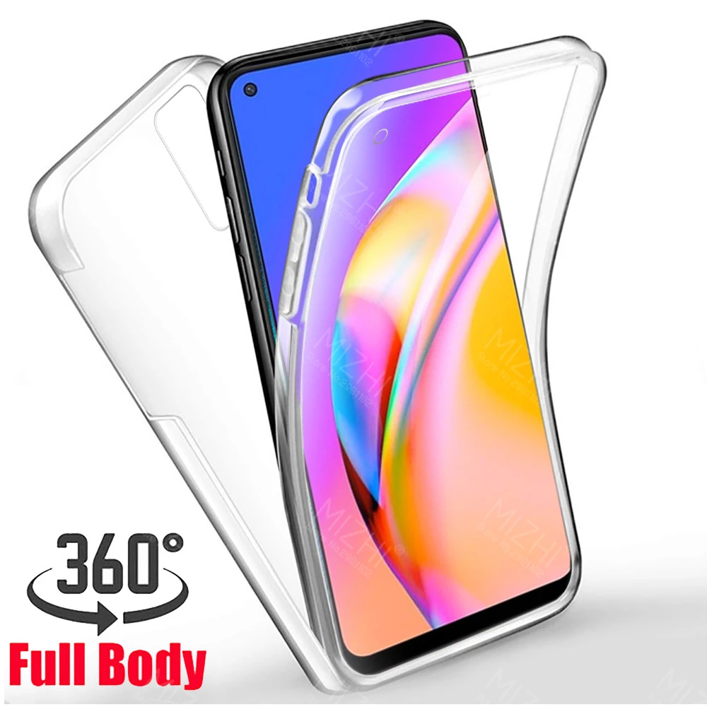 

360 transparent protective case for oppo a94 5G a74 a54 a93 opo a 94 74 54 93 5G silicone phone cover coque