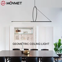 modern led iron pendant lamp acrylic hanging long tube for home restaurant living room bedroom kitchen indoor lighting fixtures