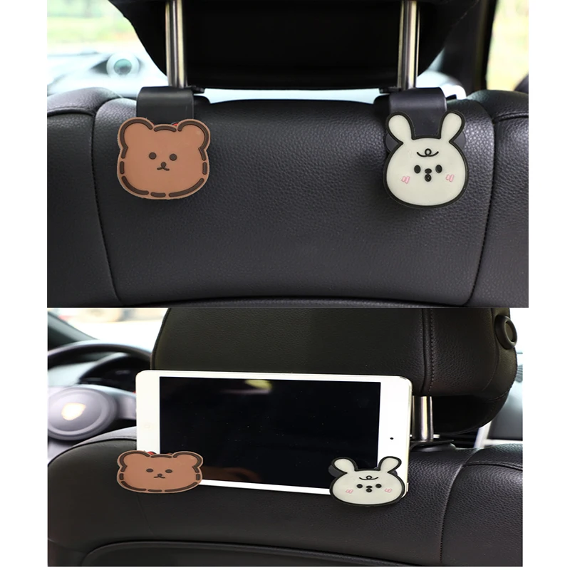 

Автомобильный крючок, оригинальный мультяшный автомобильный крючок, многофункциональный скрытый крючок, аксессуары для интерьера автомобиля