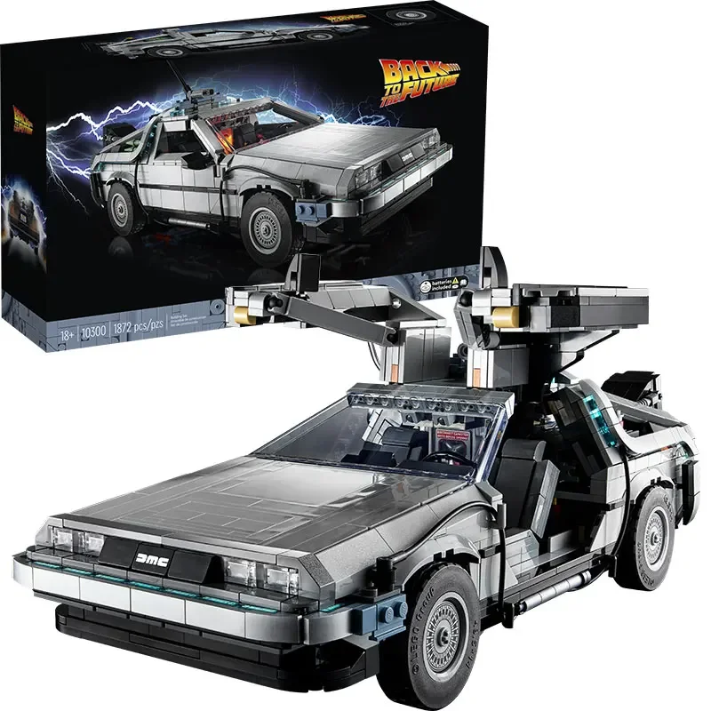 

Коллекция 10300 года, DeLorean «Назад в будущее», строительные блоки для спортивных автомобилей, подходят для кирпичей, игрушки для детей, набор подарков на Рождество